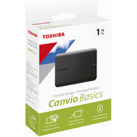 Toshiba Canvio Basics 1tb 2.5" USB 3.2 - Black