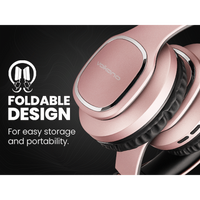 Volkano Phonic Series Bluetooth Full-Size Headphones - Rose Gold