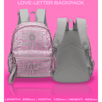 Quest Love-letter Backpack Pink