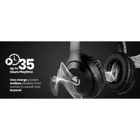 Volkano Cosmic 2 Series Bluetooth Headphones - Black