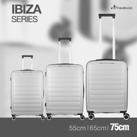 Travelwize Ibiza PP 4-Wheel Spinner 55cm Luggage - Grey