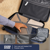Travelwize Quartz PP 66cm 4-Wheels Spinner Luggage - Navy