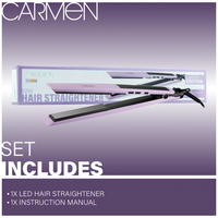 Carmen Colours LED Hair Straightener