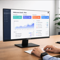 Volkano 27-inch Full HD IPS Monitor with HDMI/VGA, 100 Hz