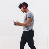 Volkano Cosmic 2 Series Bluetooth Headphones - Red