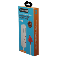 Switched 4-Way Medium Surge Extension Lead 5m