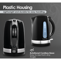Elektra - 1.7l Plastic Kettle - Black