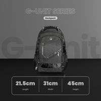 Volkano G-Unit Backpack - Black/Grey/Turquoise