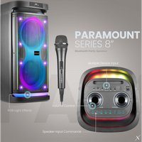 VolkanoX Paramount Series 8" Bluetooth Party Speaker - 80w