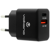 Volkano On-the-Go USB + Type-C 20w PD Wall Charger