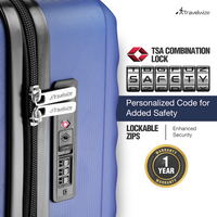 Travelwize Astra ABS 77cm 4-Wheel Spinner Luggage - Navy