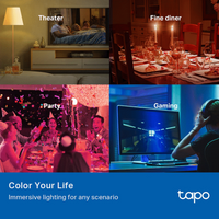 TP-Link Tapo L530E (4-Pack) Smart Wi-Fi Light Bulb - Multicolor