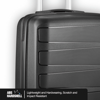 Travelwize Tourer PP 55cm 4-wheel Spinner Luggage Black