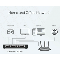 TP-Link LS108G LiteWave 8-Port Gigabit Desktop Switch