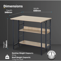 Everfurn Ester Foldable Desk