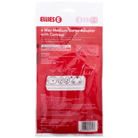 Ellies 4-Way Surge Adaptor with Schuko - WT