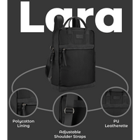 SupaNova Lara 15.6" Laptop Backpack - Black