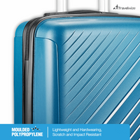 Travelwize Paros PP 4-Wheel Spinner 55cm Luggage - Teal