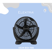 Elektra 45cm Box Fan - Black