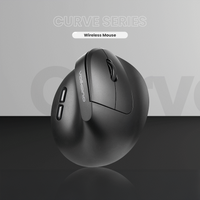 Volkano Curve Series Ergonomic Bluetooth Wireless mouse - Black