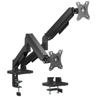 Volkano Steel Series Full Motion Dual Monitor Desk Mount 17" - 32"