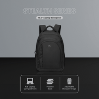 Volkano Stealth 15.6" Laptop Backpack - Black