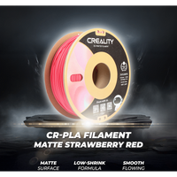 Creality CR-PLA Filament - Matte - Strawberry Red (1kg)