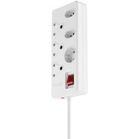 Ellies 6 way High Surge Multiplug 0.5M - WT