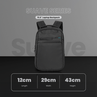Volkano Suave 15.6" Laptop Backpack - Black/Turquoise