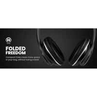 Volkano Falcon Headphones with Microphone - Black