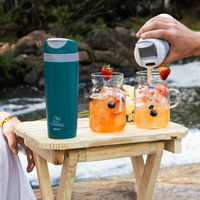 Snappy Smooth Thermal Tumbler 400ml Teal ( Order in Qty of 12)