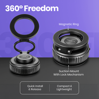 Volkano Magnoire Series Magsafe Phone Mount - Black