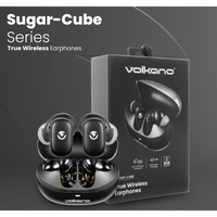 Volkano Sugar-Cube Active Noise Cancelling True Wireless Earphones - Black