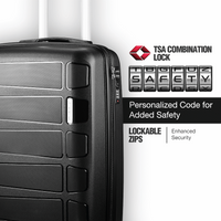 Travelwize Tourer PP 55cm 4-wheel Spinner Luggage Black