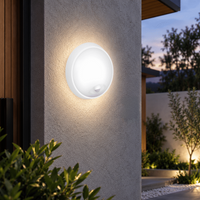 Ellies Spectra Series - AC 15W  Round LED Bulkhead with 3CCT and Sensor -WT