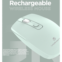 Volkano Granite Series Rechargeable Wireless Mouse - Green