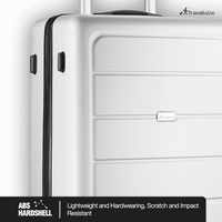 Travelwize Maple ABS 85cm 4-Wheel Spinner Luggage - Silver
