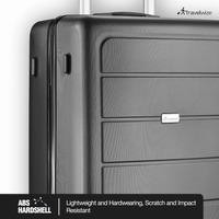 Travelwize Maple ABS 65cm 4-Wheel Spinner Luggage - Black