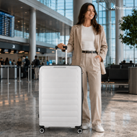Travelwize Ibiza PP 4-Wheel Spinner 55cm Luggage - Grey