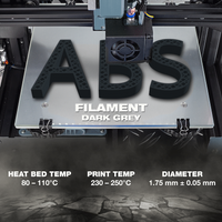 SA Filament ABS Premium Filament 1kg - Dark Grey