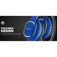 Volkano Phonic Series Bluetooth Full Size Headphones - Blue