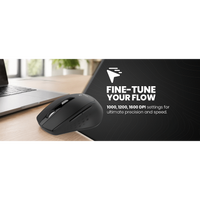Volkano Chrome Series Wireless Mouse - Black