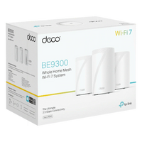 TP-Link Deco BE65 (3-Pack) BE9300 Whole Home Mesh Wi-Fi 7 System