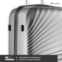 Travelwize Quartz PP 76cm 4-Wheel Spinner Luggage - Silver