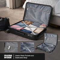Travelwize Tourer PP 55cm 4-wheel Spinner Luggage Black