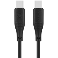 Volkano Nova Series USB C to USB C 100W 1.2m TPE cable-Black