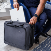 Kingsons Prime 15.6" Laptop Trolley Bag - Black