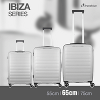 Travelwize Ibiza PP 4-Wheel Spinner 65cm Luggage - Grey