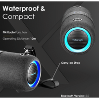 VolkanoX Python Series Bluetooth Speaker - Black