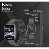 VolkanoX Solaris Series Fitness Smartwatch - Black